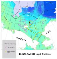 RUSALCA 2012 Leg 2 Station Locations