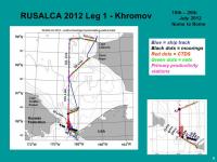 RUSALCA 2012 Leg 1 Station Locations