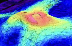 3D image of Axial Seamount bathymetry