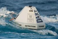 Photo of a DART ETD buoy deployed at sea