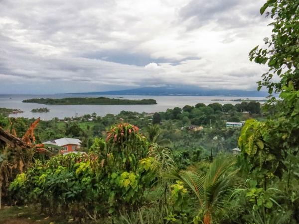 Lush hills looking over Gizo town